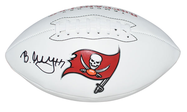BUCKY IRVING AUTOGRAPHED TAMPA BAY BUCCANEERS WHITE LOGO FOOTBALL BECKETT