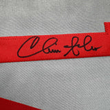 Framed Autographed/Signed Chris Sabo 35x39 Cincinnati Grey Jersey JSA COA