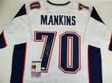 Logan Mankins Signed New England Patriots Jersey (JSA COA) 7x Pro Bowl Guard