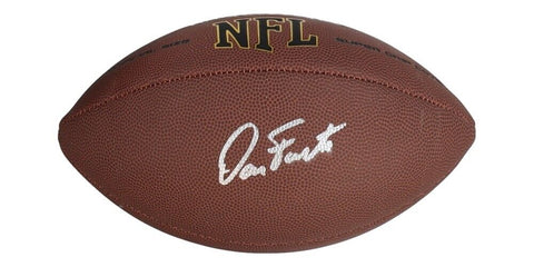 Dan Fouts Signed NFL Football (Schwartz COA) San Diego Chargers All Pro Q.B.