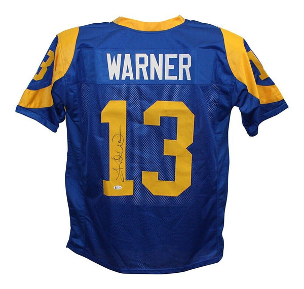 Kurt Warner Autographed/Signed TB Pro Style Jersey Beckett 30387