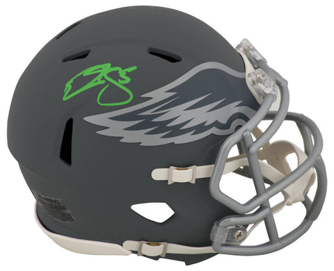 Donovan McNabb Signed Eagles SLATE Riddell Speed Mini Helmet - (SCHWARTZ COA)