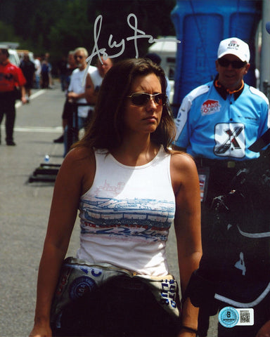 Ashley Force NHRA Authentic Signed 8x10 Vertical Photo Autographed BAS 2