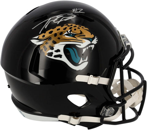 Travis Etienne Jacksonville Jaguars Signed Riddell Speed Replica Helmet