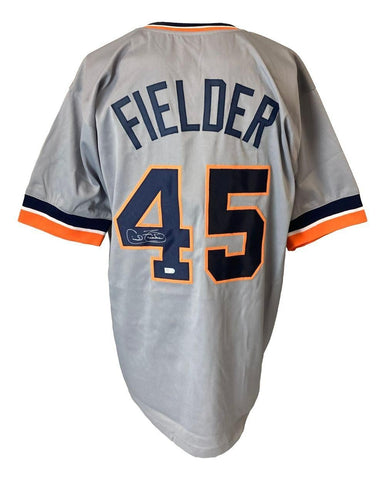 Cecil Fielder Signed Detroit Tigers Jersey (S.I. Hologram) 3All-Star 1st Baseman