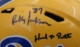 Rickey Jackson Autographed Full Size Speed Replica Helmet Pittsburgh PITT JSA