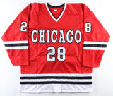 Steve Larmer Signed Chicago Blackhawks Jersey (JSA COA) See Description