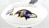 Anquan Boldin Autographed Baltimore Ravens Logo Football - Beckett W Hologram