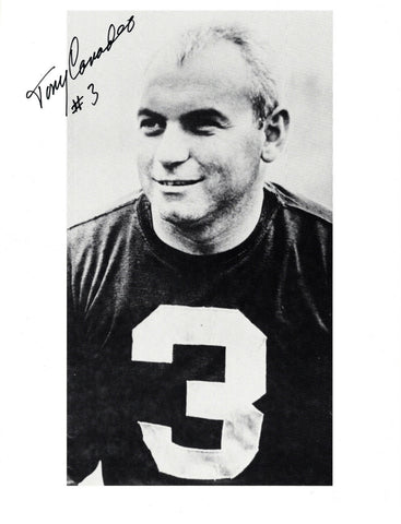 Packers TONY CANADEO (d) Signed 8X10 Photo #3 AUTO - HOF 1974 - 1944 NFL Champ