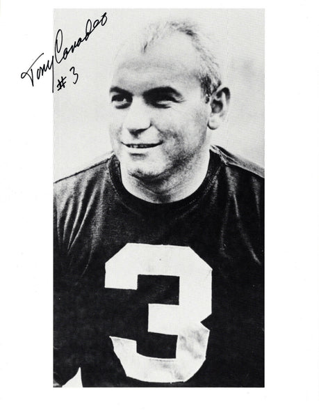 Packers TONY CANADEO (d) Signed 8X10 Photo #3 AUTO - HOF 1974 - 1944 NFL Champ