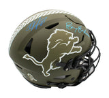 Johnson & Sanders Signed Detroit Lions Speed Flex Authentic STS NFL Helmet