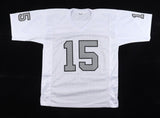 Tom Flores Signed Raiders Jersey (Beckett) Oakland Q.B. (1960-1966) H.O.F. 2021