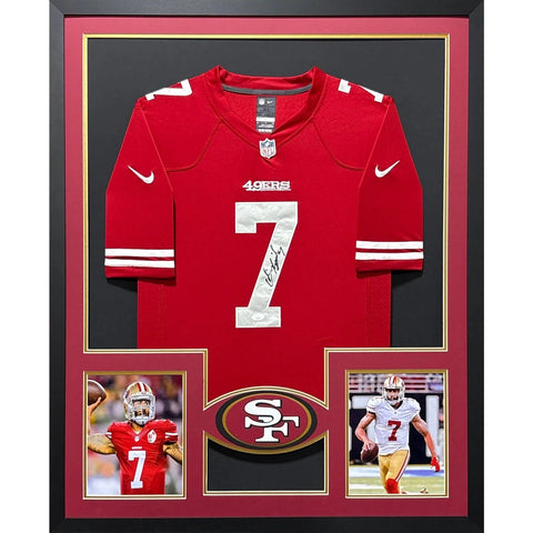 Colin Kaepernick Autographed Signed Framed San Francisco 49ers Jersey JSA
