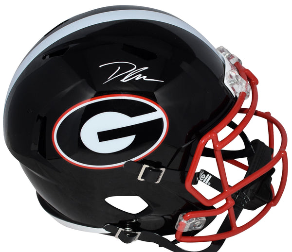 D'ANDRE SWIFT SIGNED GEORGIA BULLDOGS BLACK FULL SIZE SPEED HELMET BECKETT