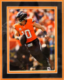 Bo Nix Signed Orange Nike Jersey in Deluxe Frame 39.5"x33.5" Beckett COA