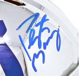 Peyton Manning Indianapolis Colts Signed Riddell Chrome Replica Helmet Fanatics
