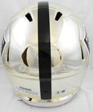 Ashton Jeanty Autographed Raiders F/S Chrome Speed Helmet - Beckett W Hologram