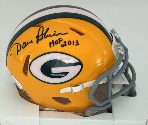 Packers DAVE ROBINSON Signed Riddell TB Speed Mini Helmet AUTO w/ HOF 2013 - JSA