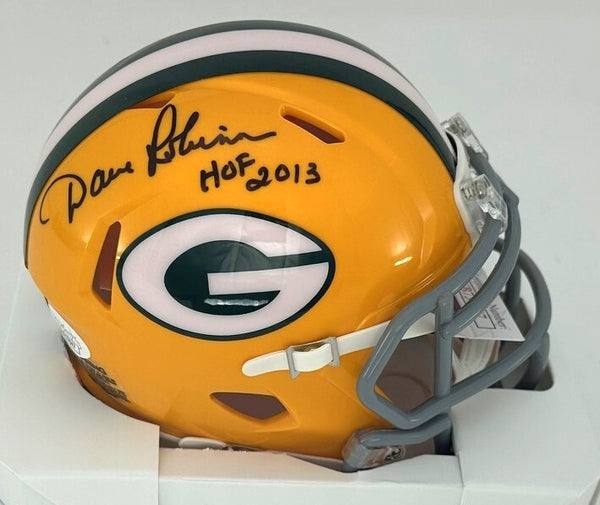 Packers DAVE ROBINSON Signed Riddell TB Speed Mini Helmet AUTO w/ HOF 2013 - JSA