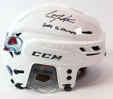 Cale Makar Autographed Full Size Helmet Inscribed "2022 SC Champs" Fanatics COA