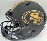 TREY LANCE AUTO 49ERS ECLIPSE BLACK FULL SIZE SPEED HELMET BECKETT 194744