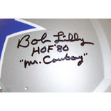 Bob Lilly Autographed Dallas Cowboys TB Authentic Helmet 2 insc. Beckett 44051