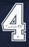 DeMarcus Ware Autographed Blue Pro Style Jersey - Beckett W Hologram *Black