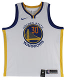Warriors Stephen Curry Authentic Signed White Nike Swingman Jersey BAS