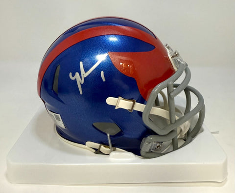 New York Giants MALIK NABERS Signed Riddell Alt Mini Helmet AUTO - FANATICS