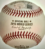 Ben Zobrist Signed 2016 World Series Baseball (Schwartz) Chicago Cub Utility Man