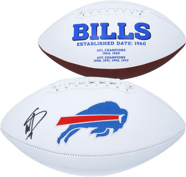 Stefon Diggs Buffalo Bills Autographed White Panel Football