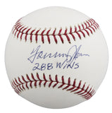 Dodgers Tommy John "288 Wins" Authentic Signed OML Baseball BAS #BV01140