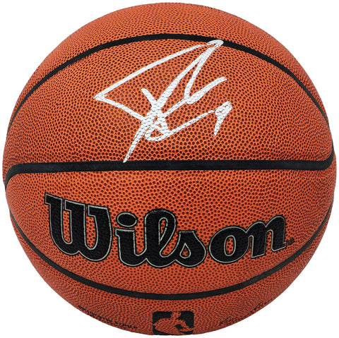 TONY PARKER AUTOGRAPHED AUTHENTIC IO BASKETBALL SPURS BECKETT 222838