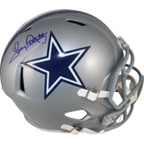 Tony Dorsett Autographed/Signed Dallas Cowboys F/S Helmet Beckett Witness 50753