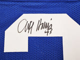 DALLAS COWBOYS CLIFF HARRIS AUTOGRAPHED SIGNED BLUE JERSEY PSA/DNA STOCK #216613
