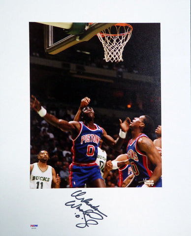 Orlando Woolridge Autographed Signed 16x20 Matted Photo Pistons PSA/DNA #AB51626