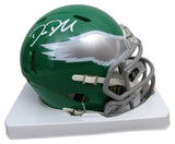 Big Dom Disandro Signed/Auto Philadelphia Eagles Kelly Mini Helmet JSA 204883