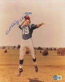 Johnny Unitas Autographed Signed 8x10 Photo Baltimore Colts Beckett BAS #AC95527