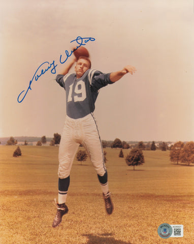 Johnny Unitas Autographed Signed 8x10 Photo Baltimore Colts Beckett BAS #AC95527