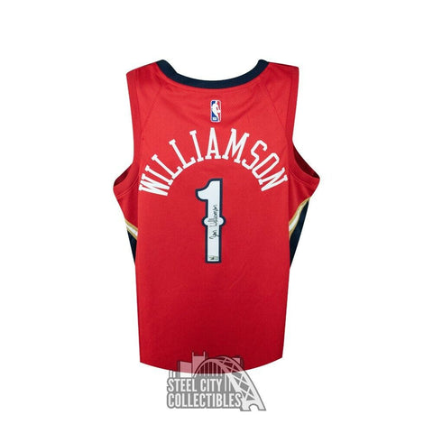 Zion Williamson Autographed Pelicans Jordan Swingman Basketball Jersey Fanatics