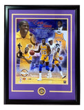 Magic Johnson Signed Framed 16x20 Los Angeles Lakers Collage Photo PSA/DNA