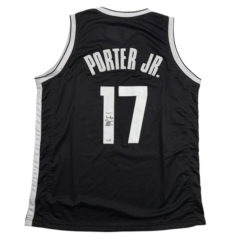 Autographed/Signed Michael Porter Jr Brooklyn Black Jersey JSA COA