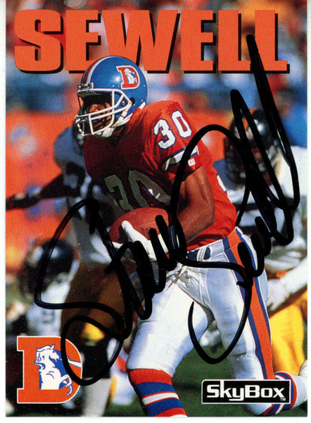 Steve Sewell Autographed 1992 Skybox #23 Trading Card Beckett 44812