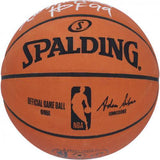 Kevin McHale Boston Celtics Signed Spalding Game Basketball & "HOF 99" Insc