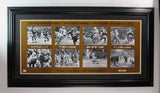"The Immaculate Reception" 4 X Signed Franco Harris Photo Steelers Framed JSA