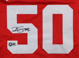 Ralph Sampson Signed Houston Rockets Jersey (Schwartz) Virginia Cavs Center
