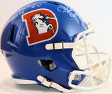 Simon Fletcher & Karl Mecklenburg Autographed Broncos Helmet w/ ROF Inscriptions
