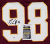 Brian Orakpo Signed Washington Redskins Jersey (JSA COA) 4xPro Bowl Linebacker