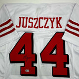 Autographed/Signed Kyle Juszczyk San Francisco White Alternate Jersey BAS COA