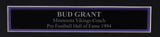 Bud Grant HOF Vikings Signed/Autographed 8x10 Photo Framed Beckett 211410